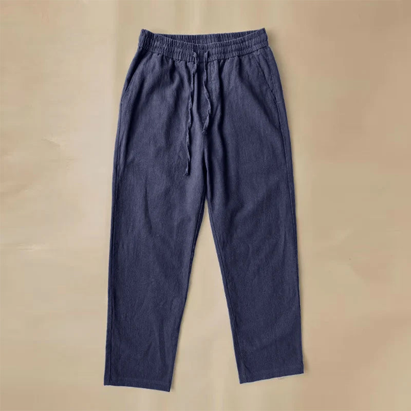Pantalon En Lin Roberto Russo Breeze Confort Et Élégance Pour Jours Chauds Avec Coupe Nette