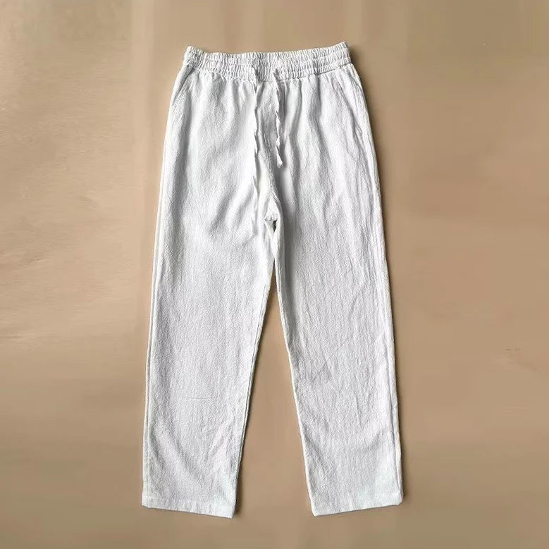 Pantalon En Lin Roberto Russo Breeze Confort Et Élégance Pour Jours Chauds Avec Coupe Nette