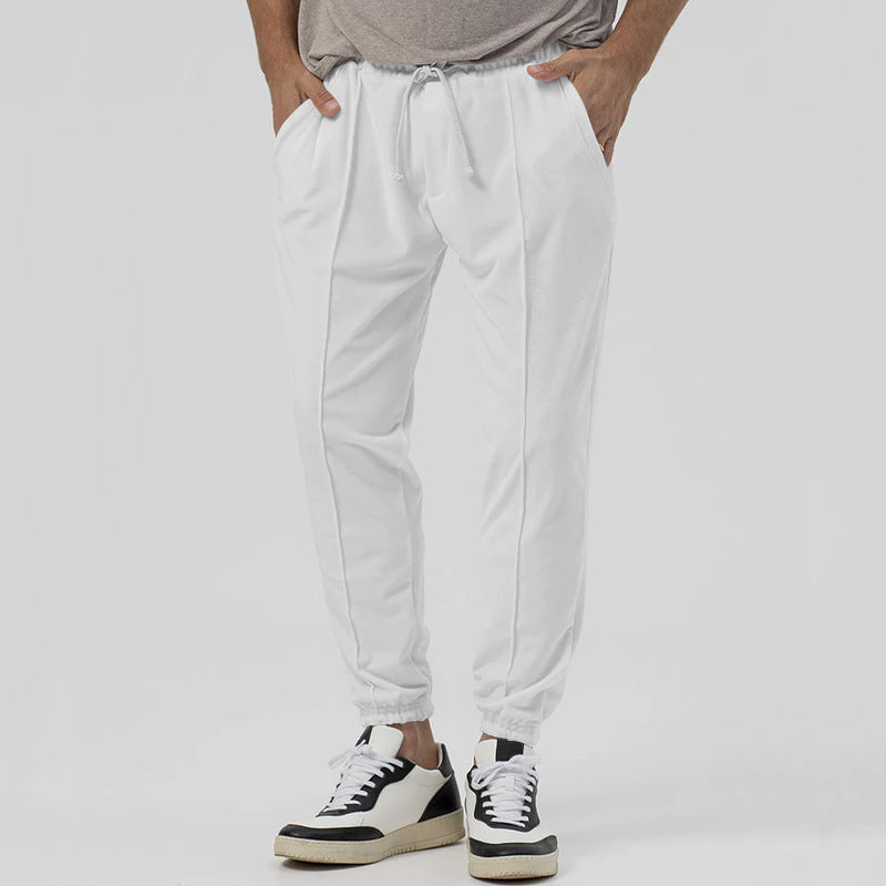 Pantalon Roberto Russo Flex Motion En Tissu Coton Mélangé Avec Elasticité Micro Rebond Coupe Décontractée Confortable Avec Cordon
