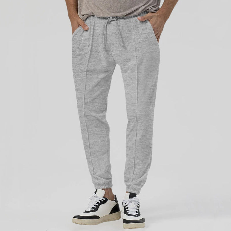 Pantalon Roberto Russo Flex Motion En Tissu Coton Mélangé Avec Elasticité Micro Rebond Coupe Décontractée Confortable Avec Cordon
