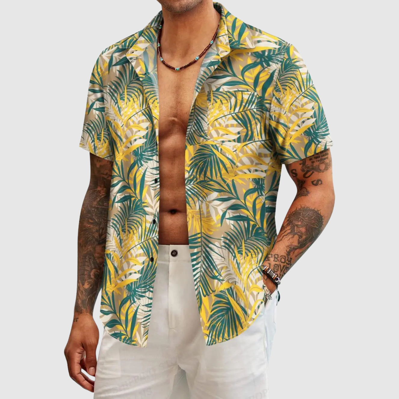 Chemise Havana Botanica Roberto Russo Imprimé Floral Éclat Tropical Décontractée Pour Été Vacances Plage