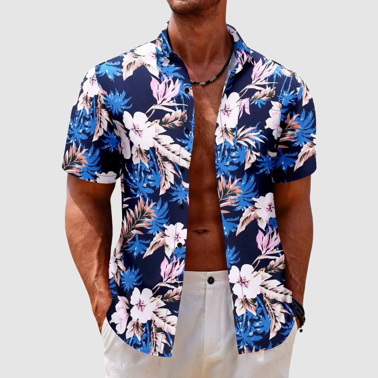 Chemise Havana Botanica Roberto Russo Imprimé Floral Éclat Tropical Décontractée Pour Été Vacances Plage