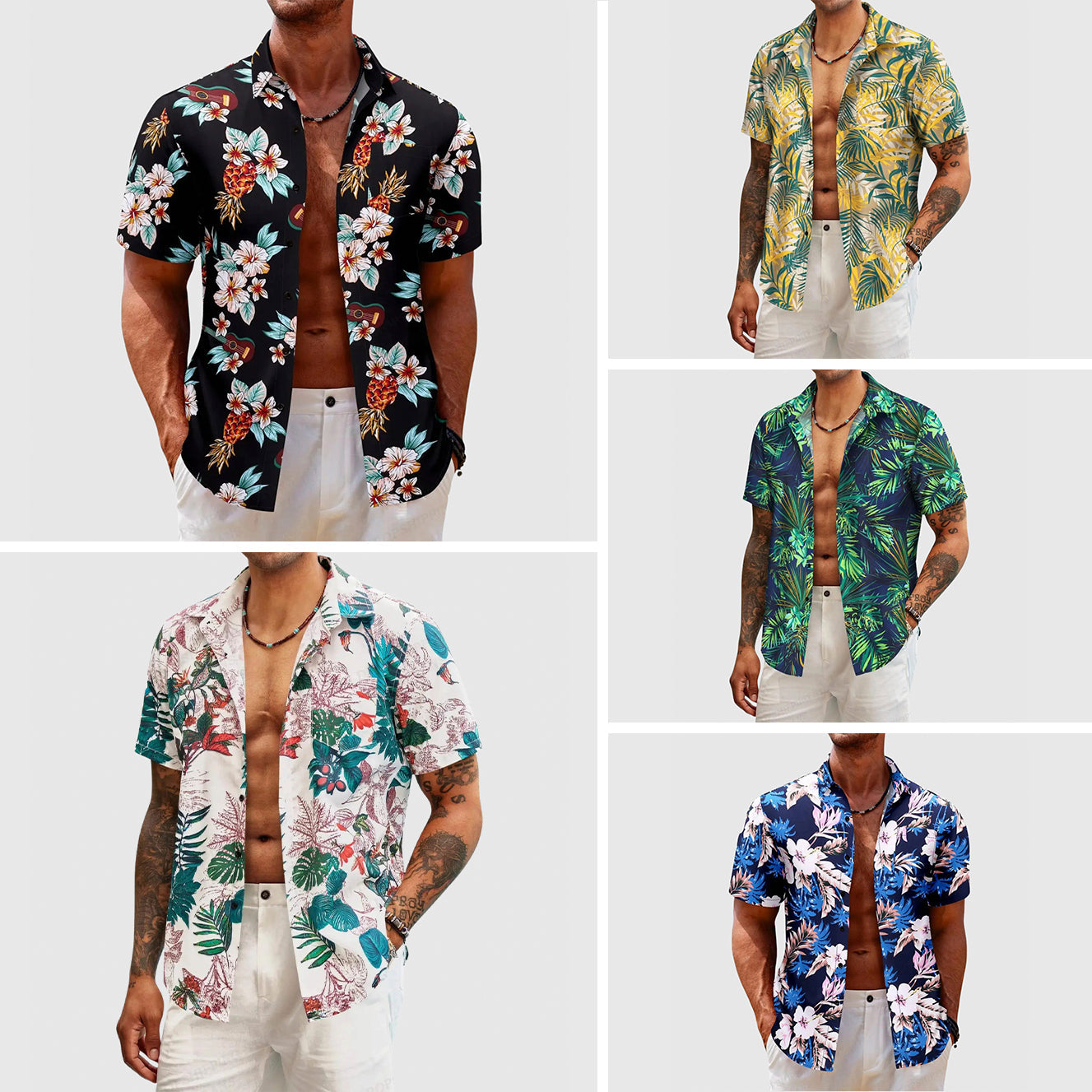 Chemise Havana Botanica Roberto Russo Imprimé Floral Éclat Tropical Décontractée Pour Été Vacances Plage