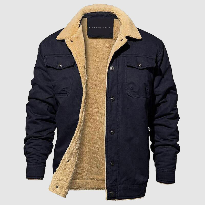 Veste Aviateur Marksman Roberto Russo Slim Fit Avec Doublure En Coton Et Multiples Poches