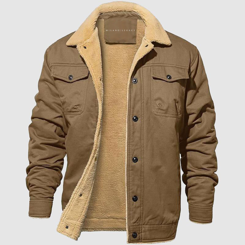 Veste Aviateur Marksman Roberto Russo Slim Fit Avec Doublure En Coton Et Multiples Poches