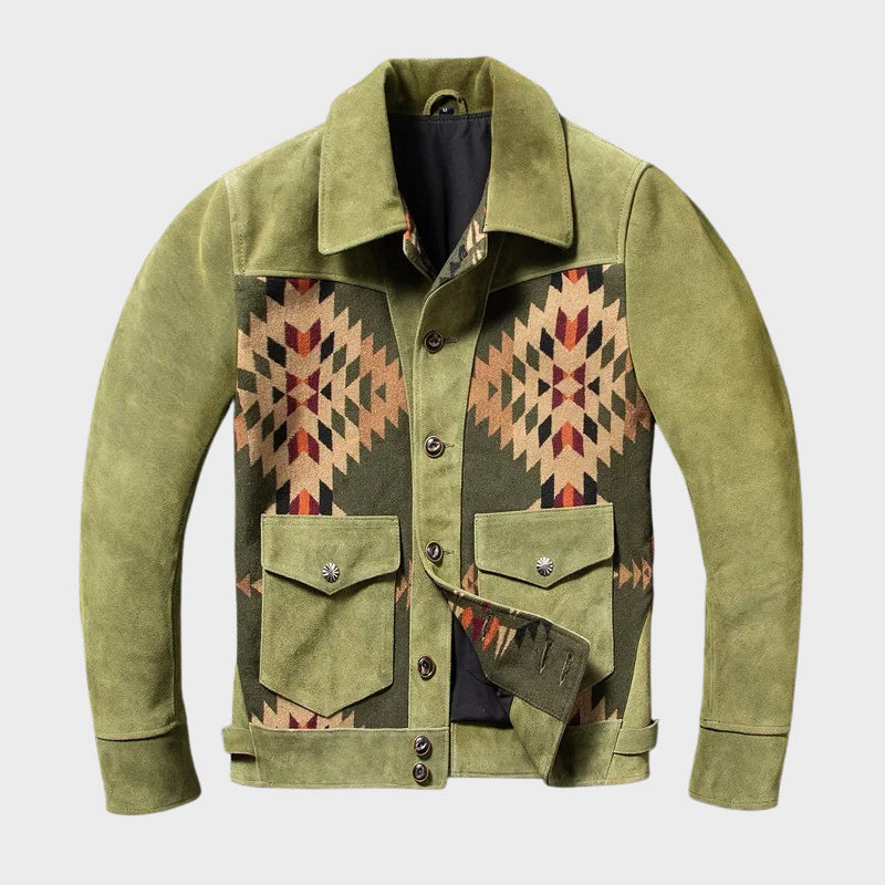 Veste Héritage Redrock Roberto Russo En Cuir Véritable Et Suède Pour Homme Edition Limitée