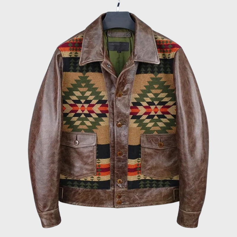 Veste Héritage Redrock Roberto Russo En Cuir Véritable Et Suède Pour Homme Edition Limitée