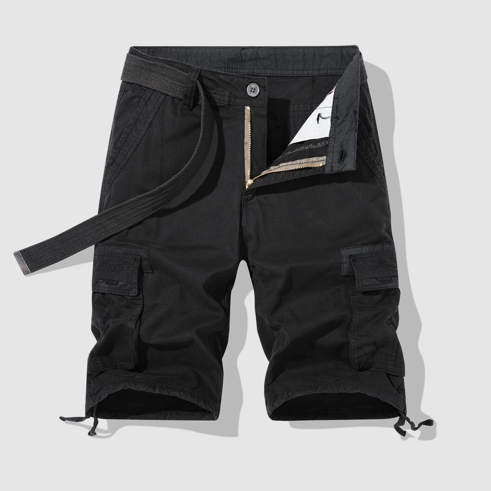 Roberto Russo Shorts Cargo Safari Confortables Pour Ete Avec Multiples Poches Et Tissu Durable