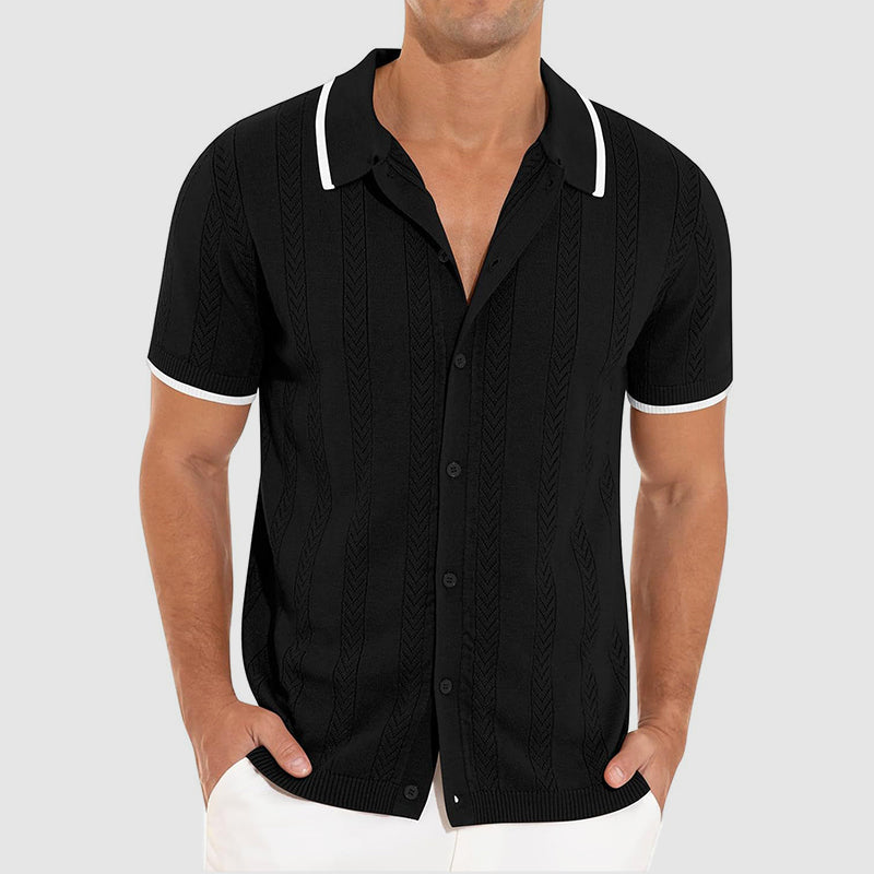 Cardigan Tricot Été Roberto Russo Maille Ouverte Mélange Polyester Respirant Amawinc