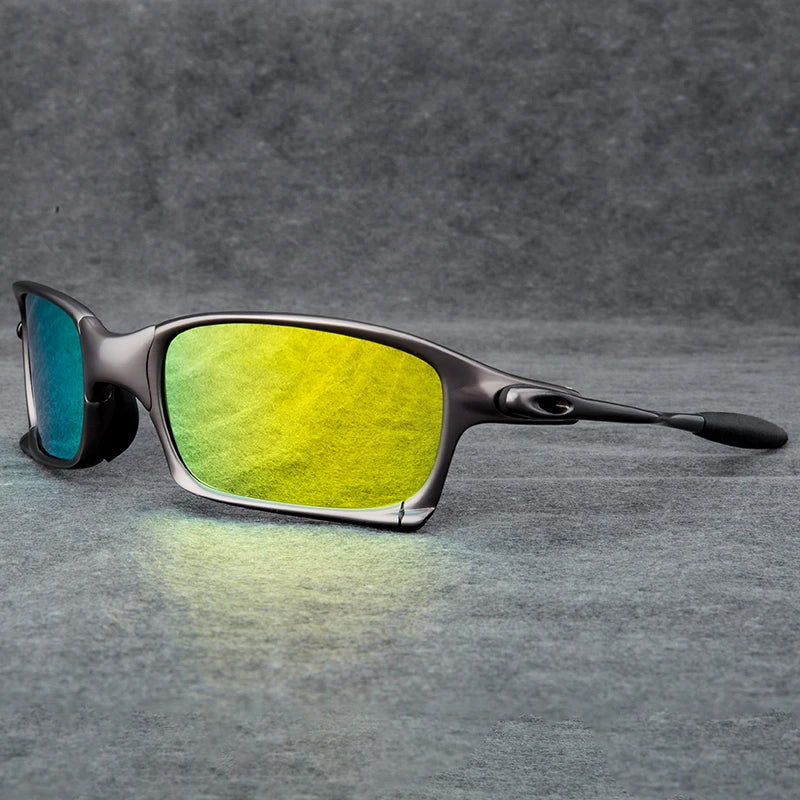 Lunettes De Cyclisme Roberto Russo Sun Strike Pour Homme Avec Lentilles Miroir Rouge Et Monture Durable