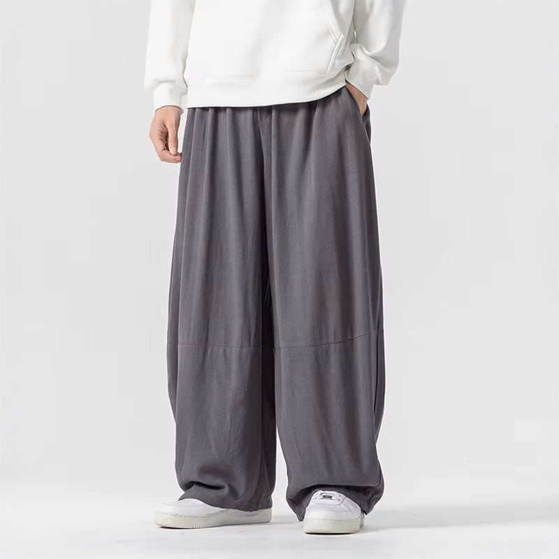 Roberto Russo Zenith Flow Pantalon Ample À Silhouette Drapée Avec Taille Élastiquée Et Jambe Ultra Large