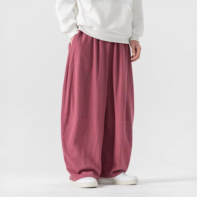Roberto Russo Zenith Flow Pantalon Ample À Silhouette Drapée Avec Taille Élastiquée Et Jambe Ultra Large