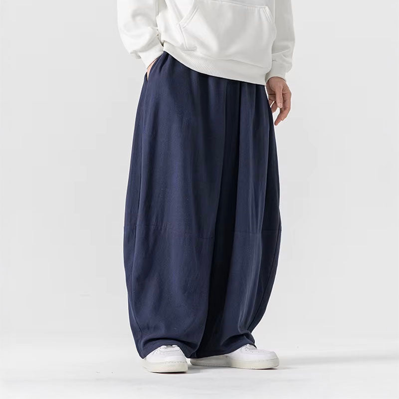 Roberto Russo Zenith Flow Pantalon Ample À Silhouette Drapée Avec Taille Élastiquée Et Jambe Ultra Large