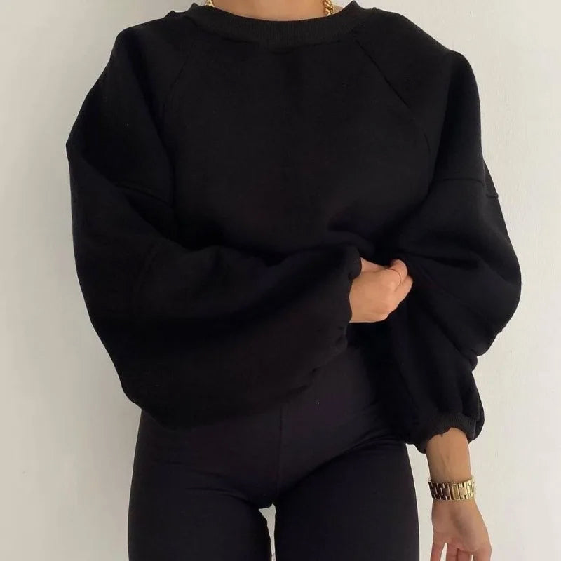 Alana Pull Oversize Femme Hiver Sweatshirt Confortable Avec Coupe Décontractée Idéal Pour Le Port Quotidien