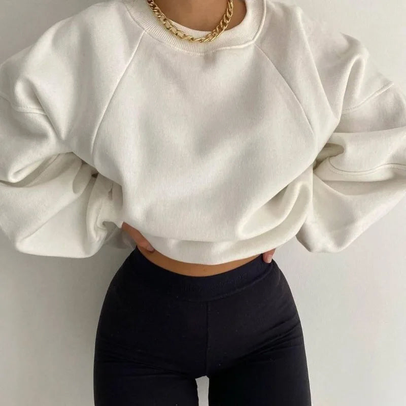 Alana Pull Oversize Femme Hiver Sweatshirt Confortable Avec Coupe Décontractée Idéal Pour Le Port Quotidien