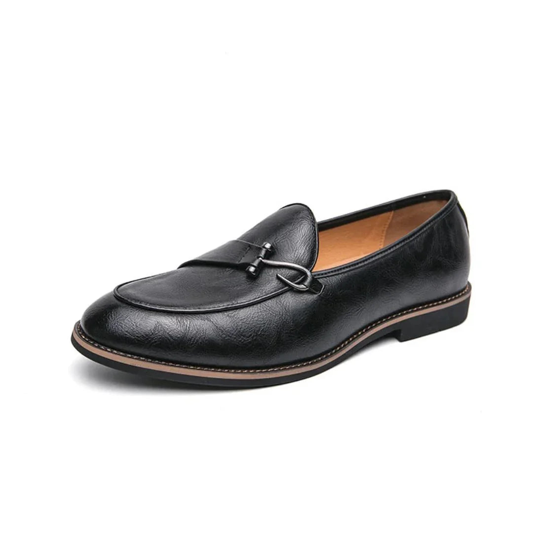 Mocassins Sans Lacets Royce Valor En Simili Cuir Avec Ferrure Métallique Pour Homme Confort Premium