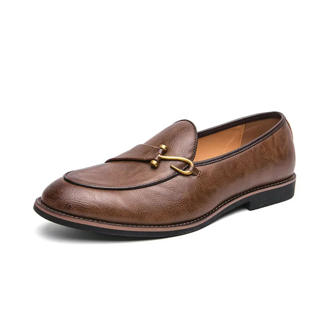 Mocassins Sans Lacets Royce Valor En Simili Cuir Avec Ferrure Métallique Pour Homme Confort Premium