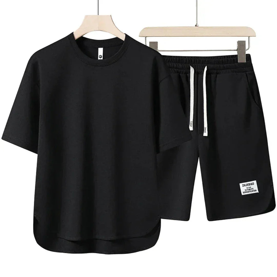 Ryder Ensemble Décontracté Été Deux Pièces Avec T Shirt Oversize Et Short À Cordons Pour Femmes