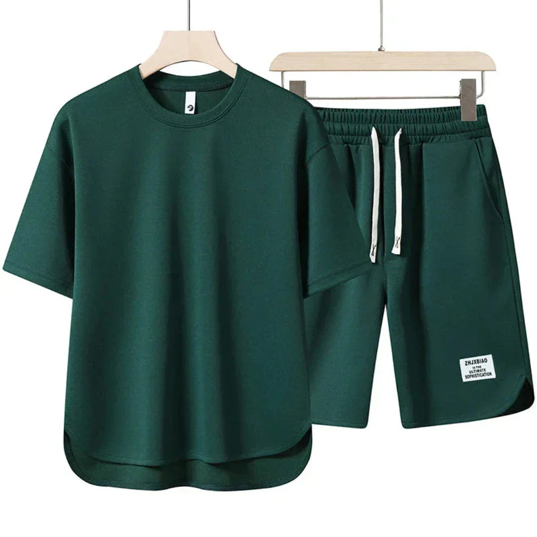 Ryder Ensemble Décontracté Été Deux Pièces Avec T Shirt Oversize Et Short À Cordons Pour Femmes
