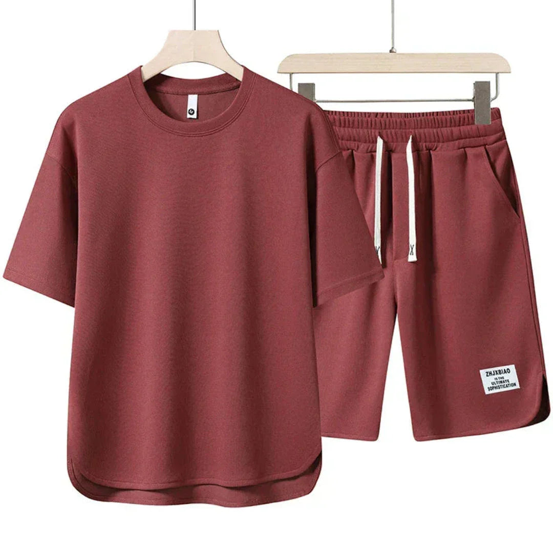 Ryder Ensemble Décontracté Été Deux Pièces Avec T Shirt Oversize Et Short À Cordons Pour Femmes