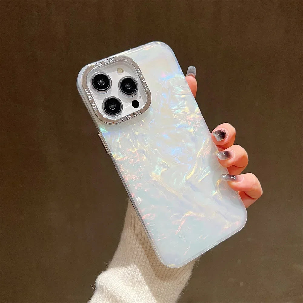 Coque Opal Flare Pour IPhone Finition Laser Plaquée Résistante Aux Chocs Design Fin Et Léger Anti Rayures