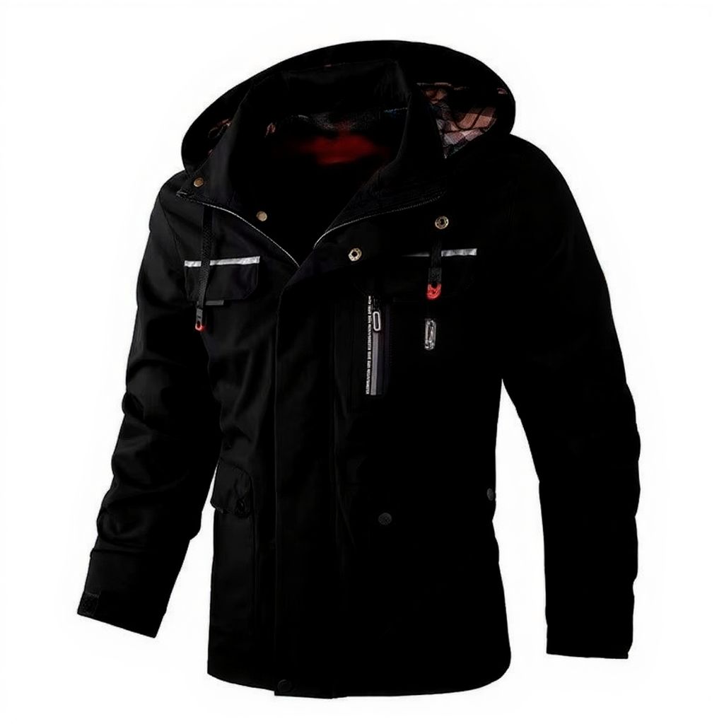 Veste Softshell Imperméable À Capuche Pour Homme Avec Doublure Polaire Chaude Pour Activités Extérieures