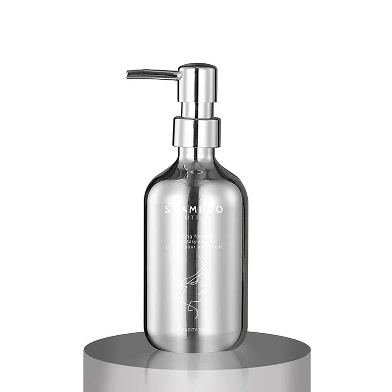 Lumora Ensemble Gel Douche 500ml Avec Extérieur PP Électroplaqué Et Distributeur À Pression Stable