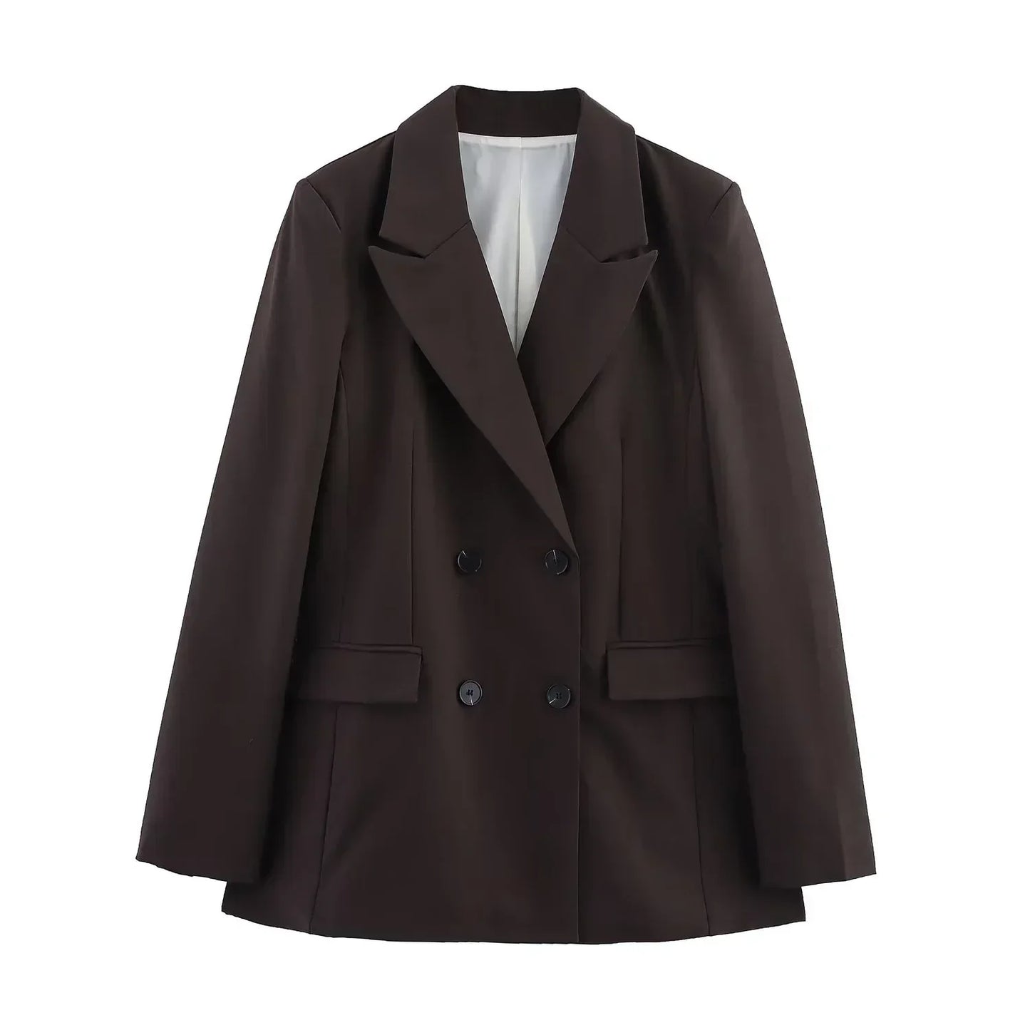 Ensemble Tailleur Femme Chic Avec Blazer Long Sur Mesure Pour Le Travail Réunions Professionnelles Et Événements