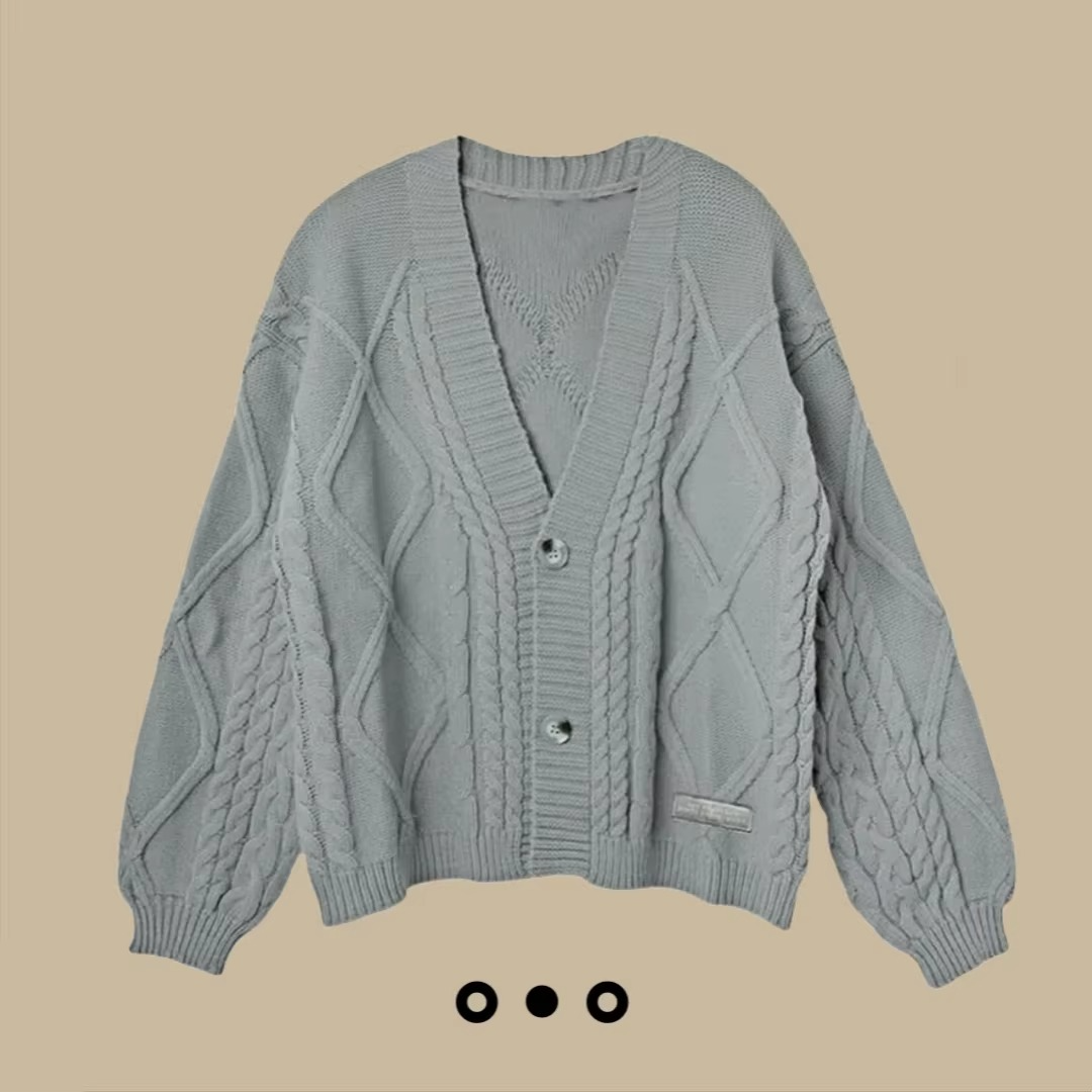 Amawinc Cardigan En Maille Automne Rouge Avec Broderie Feuille Érable Pour Femmes Modernes Confortables Et Élégantes