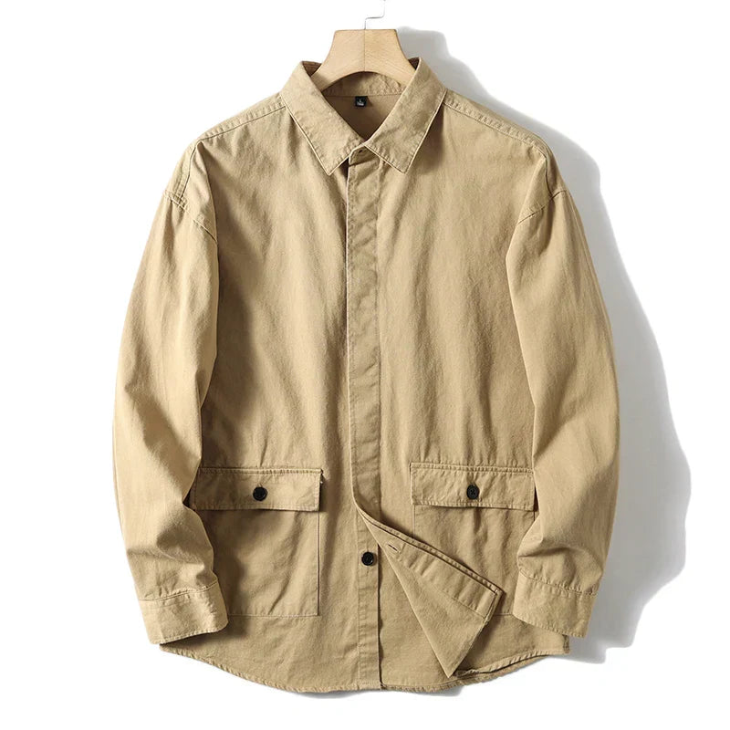 Chemise Denver en 100 pour cent Coton Avec Poches Fonctionnelles Pour Un Style Sophistiqué et Pratique
