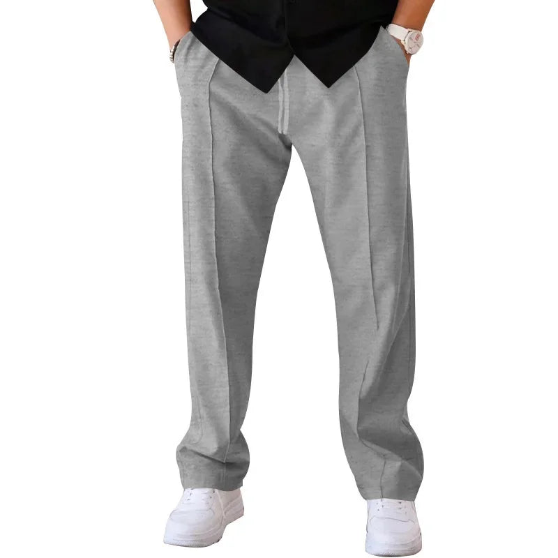 Pantalon Forme Décontractée Pour Hommes Amawinc Bleu Marine Pour Réunions D Affaires Et Événements Formels