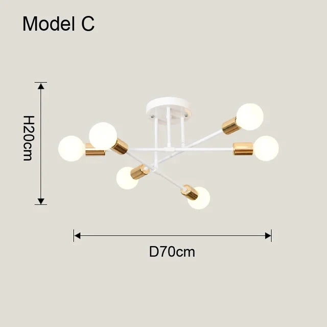 Aurøn Plafonnier LED Scandinave Moderne Pour Espaces Intimes Ouverts Ambiance Chaleureuse Avec Lumière LED Chaude Durable