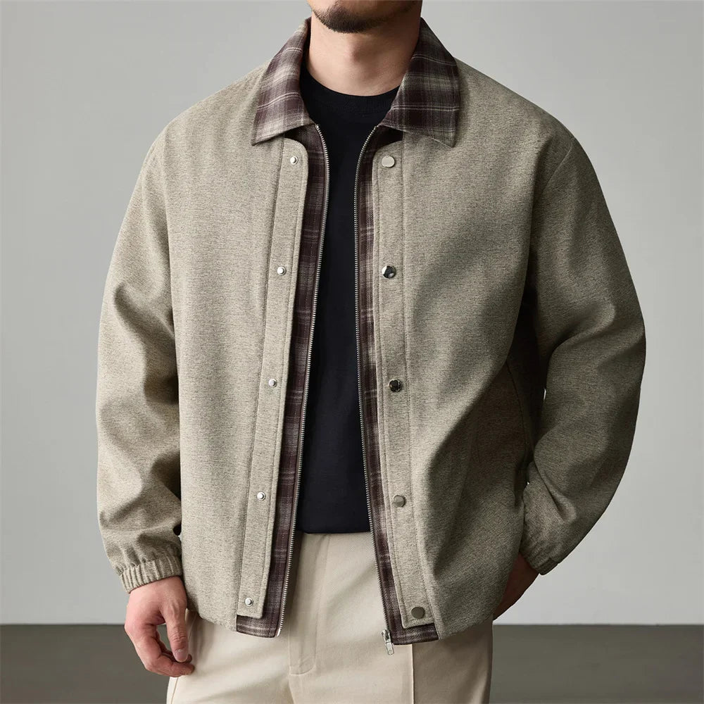Veste De Travail Boston Coupe Courte Et Boxy Avec Col En Flanelle Minimaliste Et Polyvalente