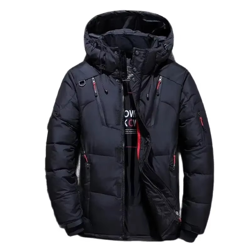 Parka Homme En Duvet De Canard Blanc Pour Froid Extrême -20F Avec Capuche Et Coque Étanche
