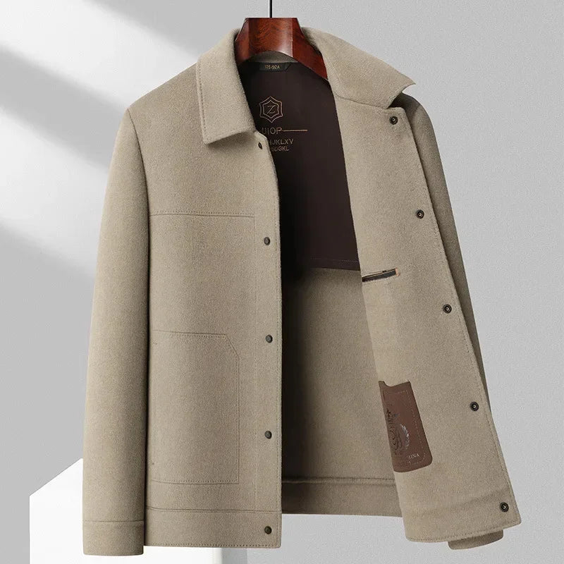 Veste En Laine Raffinée Amawinc Whitaker Pour Homme Avec Double Face En Laine Mélangée Épaules Structurées