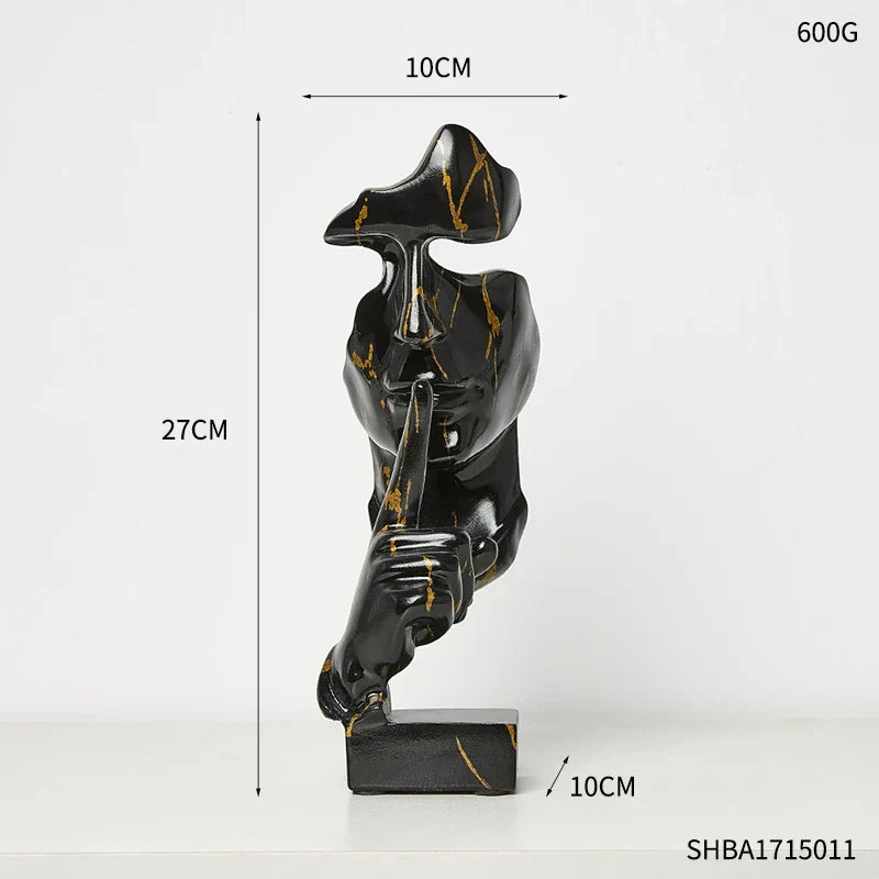Orlyn Silencer Ornement Déco Sculptures Élégantes Idée Cadeau Art Pour Amoureux D'Art