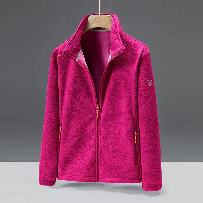 Nordisk Flair Veste Polaire Homme Col Montant Coupe Standard Poches Zippées Texture Texturée Confortable