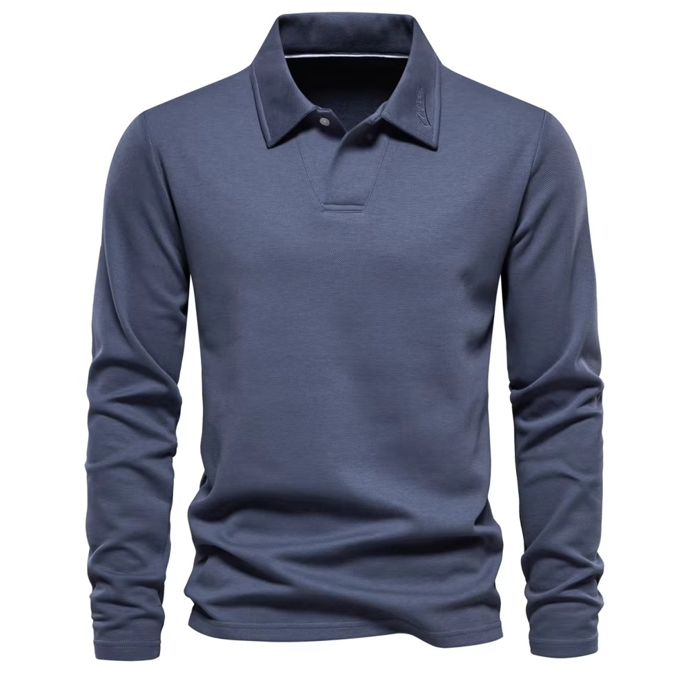 Amawinc Polo Homme Brodé Avec Col Rabattu Pour Style Golf Décontracté et Sophistiqué