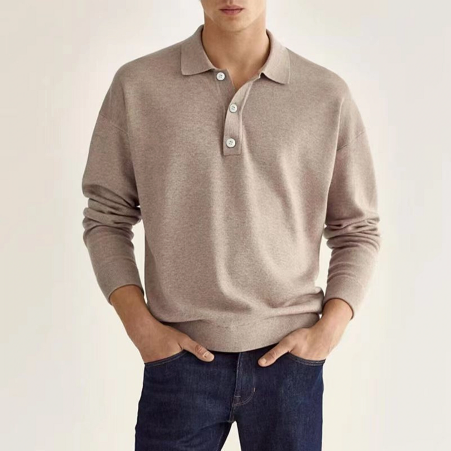 Polo Grant Estate En Laine Et Coton Pour Homme Par Amawinc Mélange Doux Respirant Col Classique