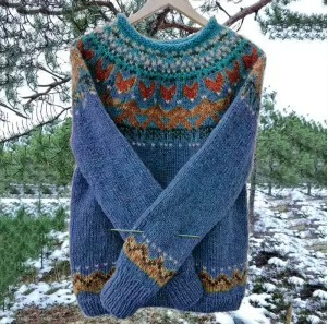Pull Femme Bicolore Décontracté En Maille À Col Rond Manches Longues Pour Quotidien Chic Confortable