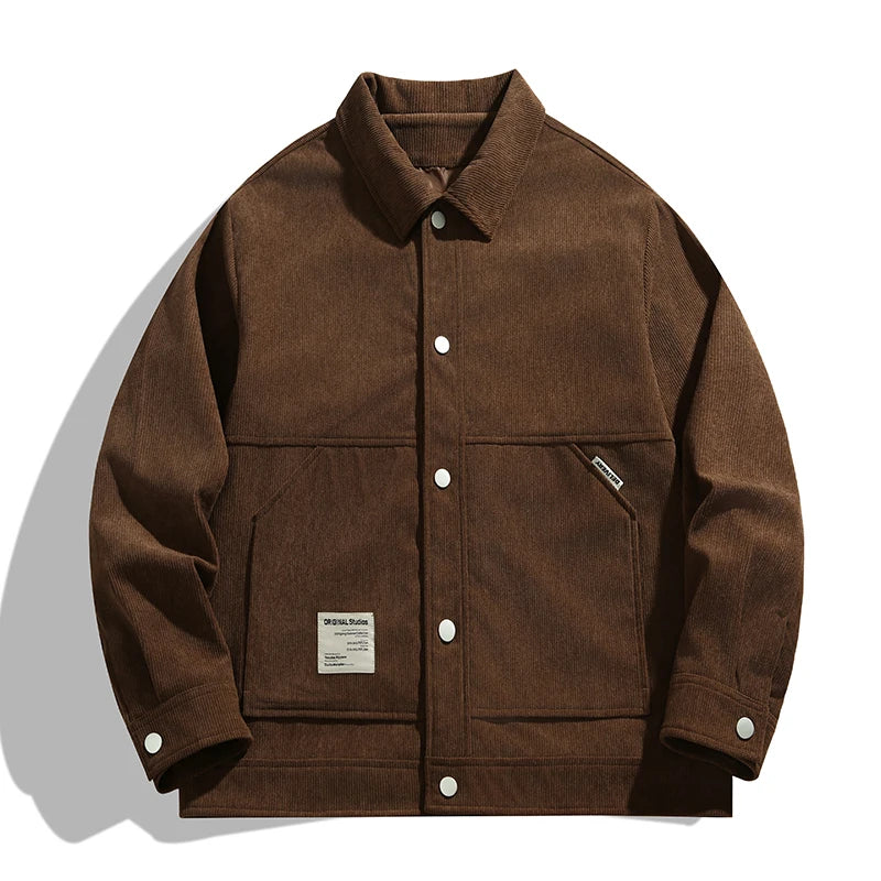 Veste En Velours Côtelé Trucker Rétro Années 90 Studio Original Pour Toutes Saisons