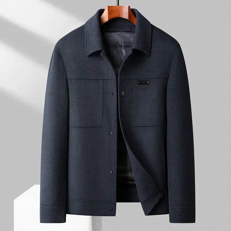 Veste En Laine Vercelli Design Business Casual Doublure Quiltée Amovible Lavage À Sec Pour Toutes Occasions