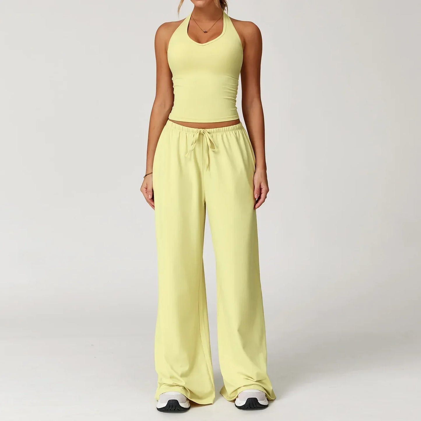 Eleanor Pantalon Femme Hiver Décontracté À Jambe Large Coupe Ample Pour Le Quotidien Confort