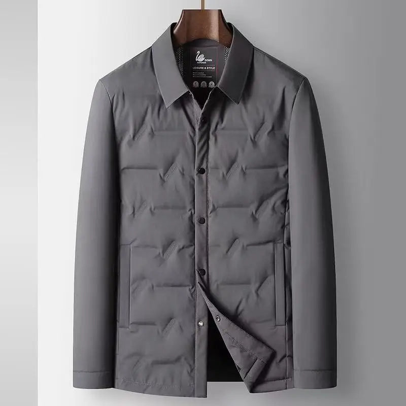Veste En Duvet Léger Nolan Coupe Ajustée Avec Design Embossé Subtil Pour Un Style Minimal