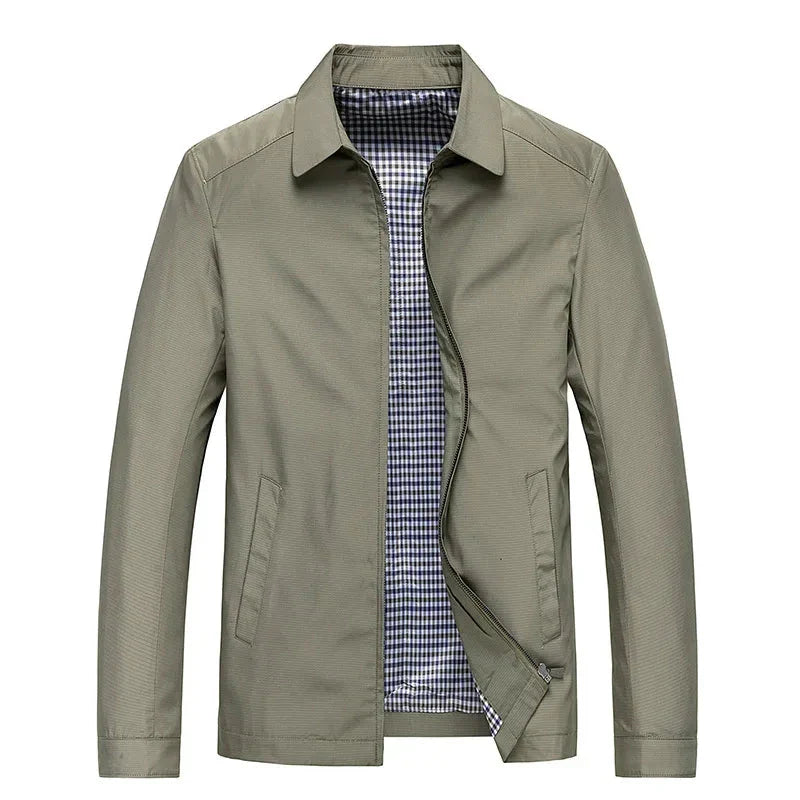 Veste Aviateur Apollo Décontractée Pour Homme Léger En Polyester Durable Avec Col Montant Élégant