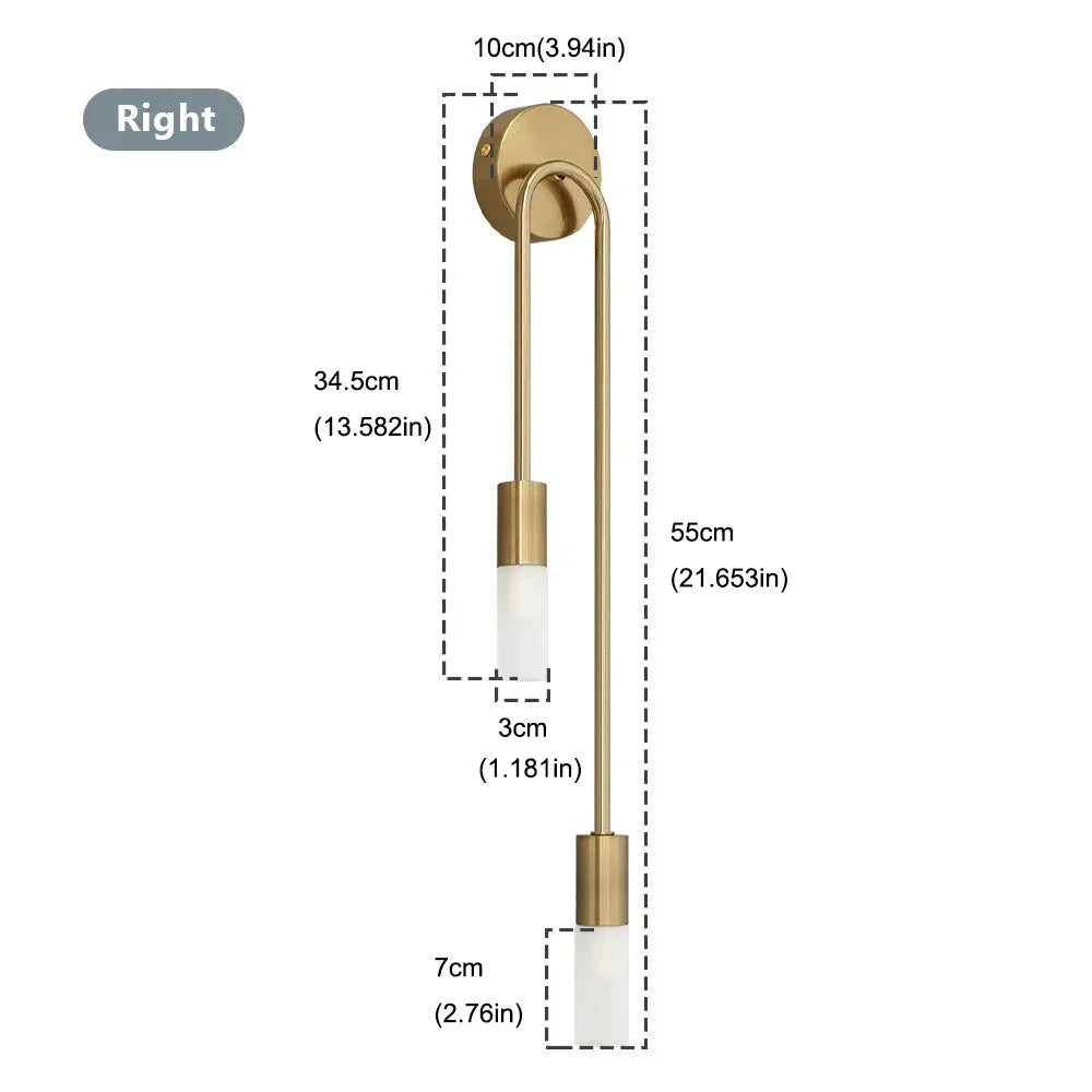 Applique Murale Skena Avec Lumière Chaude Douce Diffusion Uniforme Lignes Épurées Matériaux Durables Idéale Pour Chambre