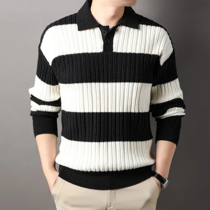 Pull Tricoté En Laine Mélangée Loxley À Rayures Confort Optimal Et Coupe Parfaite Pour Tous Les Styles