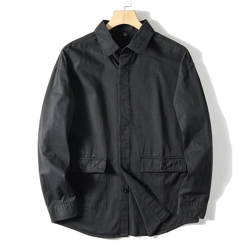 Chemise Denver en 100 pour cent Coton Avec Poches Fonctionnelles Pour Un Style Sophistiqué et Pratique