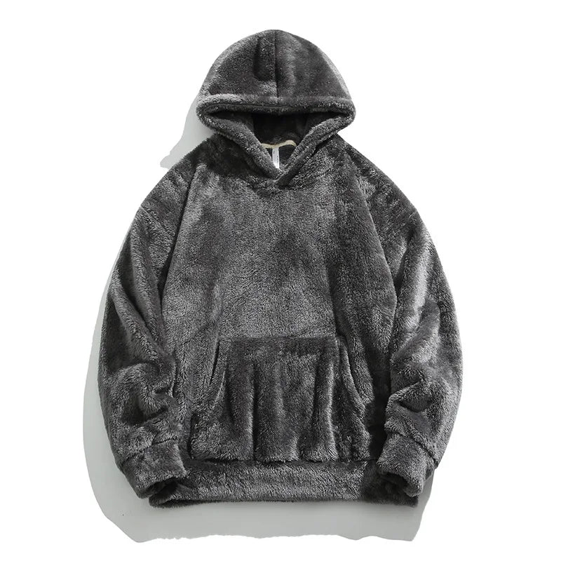 Calder Hoodie Oversize Homme En Polaire Doublure Douce Confort Quotidien Capuche À Cordon Amawinc