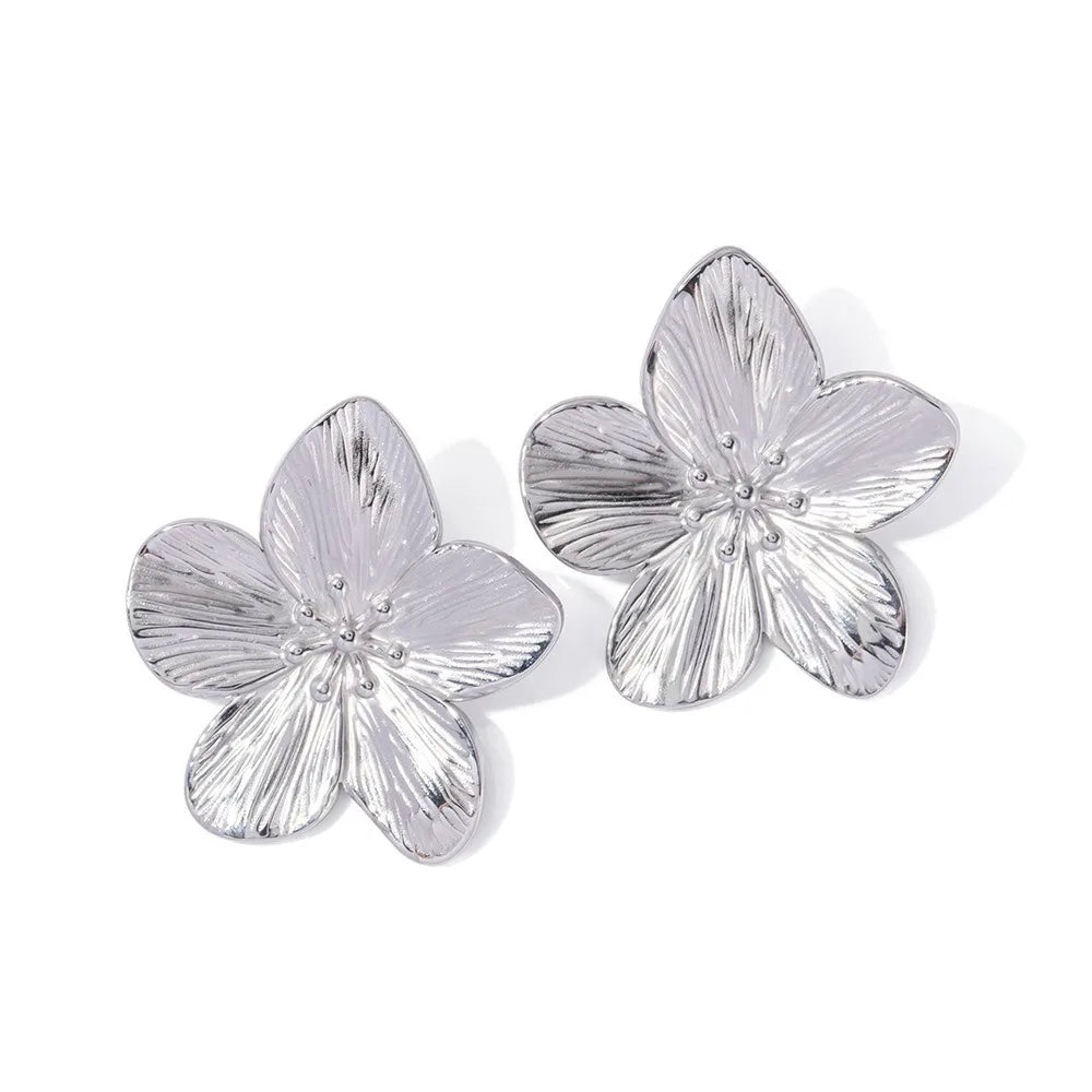 Autumn Boucles Dorées Florales Oversized Géométriques Or Glamour Pour Tous Les Looks du Jour